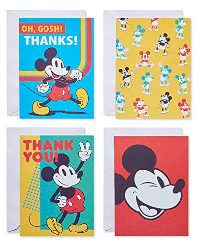American Greetings 48-Count All-Occasion Thank You + Blank Note Cards, Mickey Pop-Art Designs - color: 48 Count Blank Mickey Mouse
