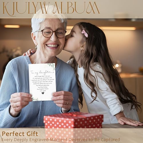 Mother Daughter Gifts Photo Album 4x6, Daughter Gifts for Christmas Birthday Graduation, Daughters Gift from Mom Small Memory Photo Album Book for 18 Pockets Hold 36 Pictures - color: Daughter 03