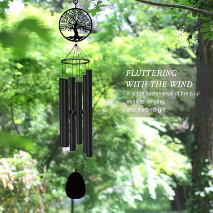 ASTARIN Memorial Wind Chimes for Outside Deep Tone, 36" Bereavement Gifts | Sympathy Gifts for Loss of loved one, Condolence Remembrance Funeral chimes for Grieving Friends Loss of Mother Father - size: 36”-Tree of life