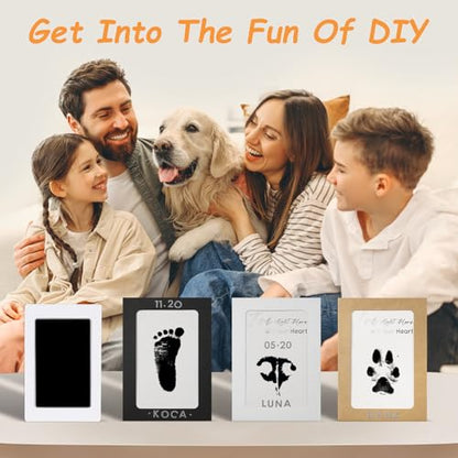 DeerZone Inkless Paw Print Kit,Dog Paw Print Kit,Dog Nose Print Kit - color: Black, size: Small-Medium 2 Pack