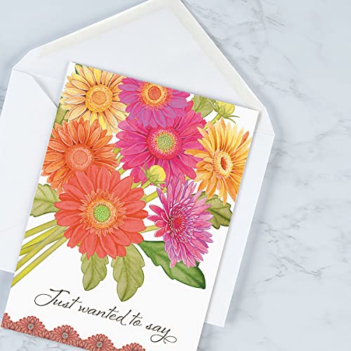 Current Sweet Wishes Thinking of You Cards with Envelopes - Assortment of 20 Greeting Cards, 10 Designs, Large 5" x 7" Thinking of You Cards for Women - style: Sweet Wishes