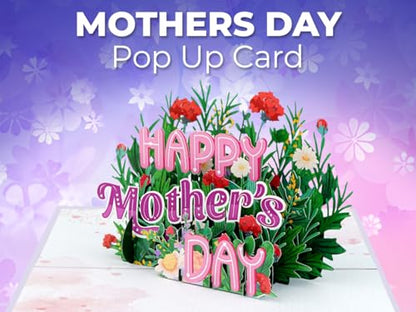 iGifts And Cards Happy Mother's Day 3D Pop-Up Card 5" x 7" | Floral Bouquet, Garden Design, Mom, Grandma, Wife, Alternative to Flowers, With Notecard, Keepsake - color: Happy Mother's Day 6