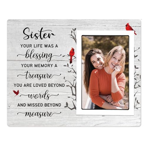 SteadStyle Loss of Sister Sympathy Gifts, Sister Memorial Frame 8 x 10 In - style: Sister