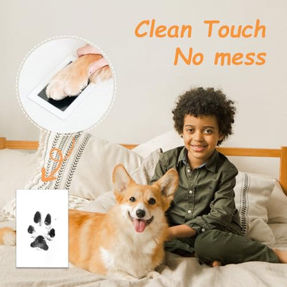 DeerZone Inkless Paw Print Kit,Dog Paw Print Kit,Dog Nose Print Kit - color: Black, size: Small-Medium 2 Pack