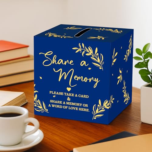 Pajean 50 Share a Memory Cards and Box, Blue Gold, Trendy - color: Blue Gold, style: Trendy