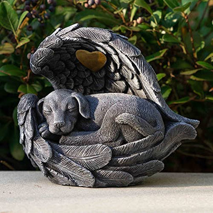 iHeartDogs Dog Urn Memorial Garden Stone Urn for Ashes, Pet Loss Gift | For Dog Ashes, Pet Memorial Gifts, Dog Figurine, Garden Decor
