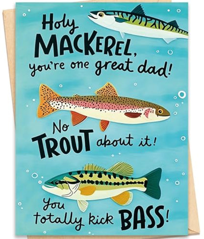 Funny Dad Birthday Card from Daughter Son - color: BK-127