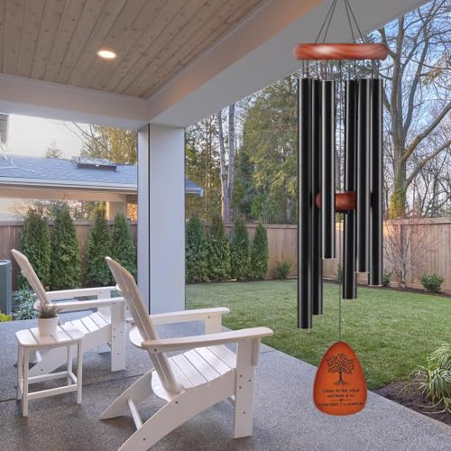 Memorial Wind Chimes for Loss of Loved One Outside Clearance - size: 32" Medium