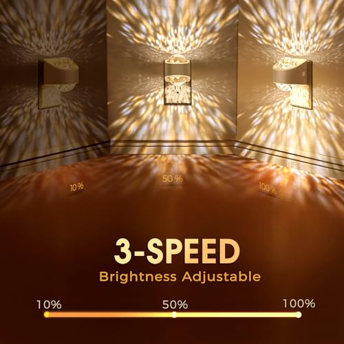 Briignite Night Light, Night Lights Plug into Wall, Projector Night Light - color: White