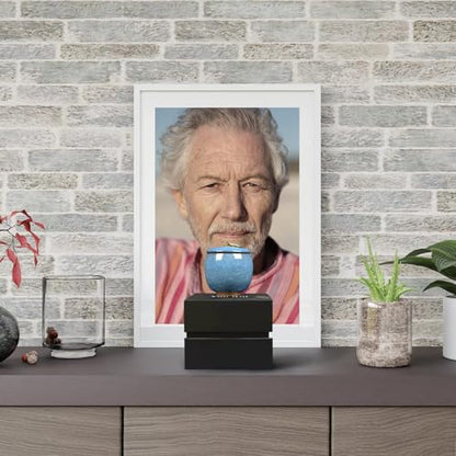 Small Urns for Human Ashes Keepsake, Ceramic Ice Crack Memorial Keepsake Cremation Urns Token Urns Mini Sharing Funeral Urns with Black Premium Box,Sky Blue - color: Sky Blue
