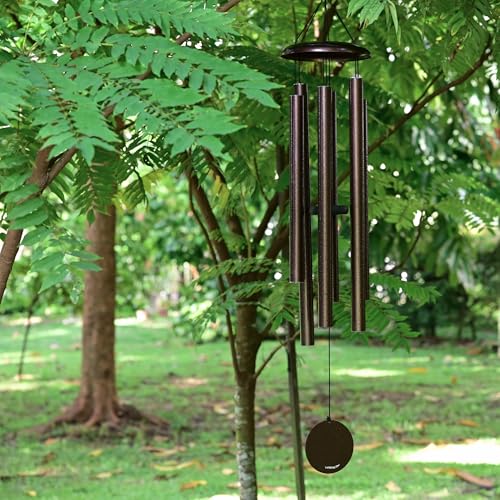 Vanquer Large Wind Chimes for Outside Deep Tone - 48'' Wind Chimes Outdoor Clearance, Deep Tone, Memorial, Sympathy Gift, Garden Patio, Home Décor, Bronze - size: 48" Bronze