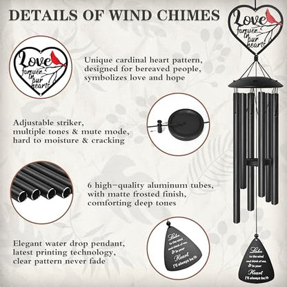 Sympathy Gifts for Loss of Loved one, 36'' Memorial Wind Chimes