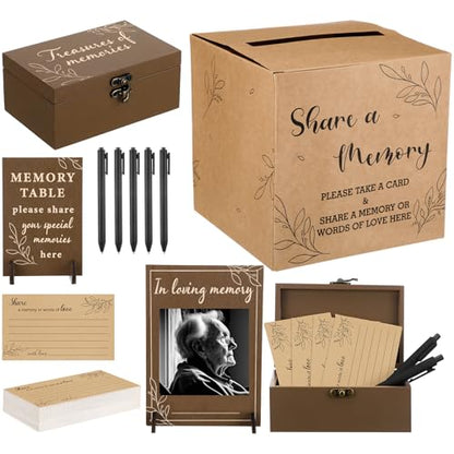 Gilprop 113 Pcs Celebration of Life Share a Memory Cards Set, Rustic - style: Modern