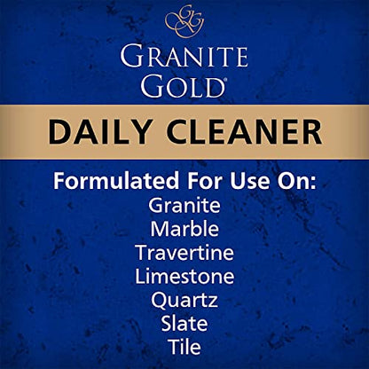 Granite Gold Daily Cleaner Spray Streak-Free Cleaning for Granite, Marble, Travertine, Quartz, Natural Stone Countertops, and Floors, 112 Fl Oz Value Pack - size: 112 Fl Oz (Pack of 1)