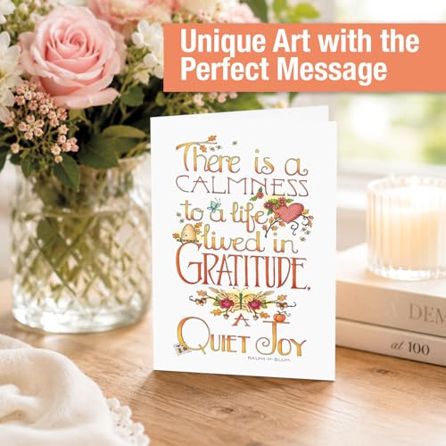 Current Mary Engelbreit Inspirations Thinking of You Cards with Envelopes - Assortment of 8 Greeting Cards, 4 Designs, Large 5" x 7" Thinking of You Cards for Women - style: Mary Inspirations