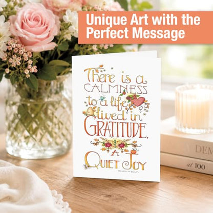 Current Mary Engelbreit Inspirations Thinking of You Cards with Envelopes - Assortment of 8 Greeting Cards, 4 Designs, Large 5" x 7" Thinking of You Cards for Women - style: Mary Inspirations