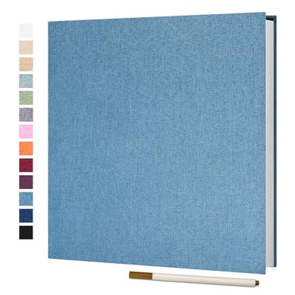 Vienrose Large Photo Album Self Adhesive for 4x6 5x7 8x10 Pictures Scrapbook Album DIY Scrap Book 40 Sticky Pages with A Metallic Pen | Scrapbook Album, 20 Sheets, 4x6 5x7 8x10 Photos, Metallic Pen, DIY Memory Book, Travel Photos, Birthday Gift - color: S