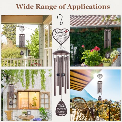 36'' Memorial Wind Chimes for Outside, Sympathy Gifts for Loss of Loved One