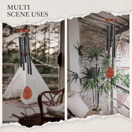SteadStyle Memorial Gifts, Sympathy Wind Chimes for Loss of Loved One | Bereavement Memorial Condolence Remembrance Gifts for Loss of Mom Dad Husband Wife, Home Decor Tree of Life Wind Chime 25.5in