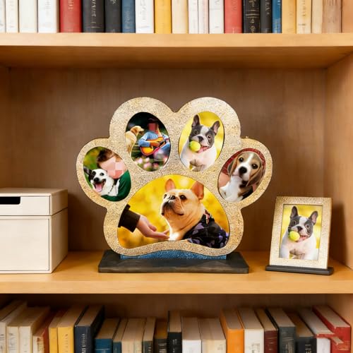 Dog Paw Shape Photo Frame Mold - Silicone Picture Frame Mold for Epoxy Resin Casting, Home Table Decoration
