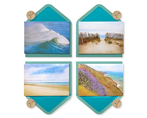 Papyrus Blank Cards with Keepsake Box, By the Sea (20-Count) - color: Blue