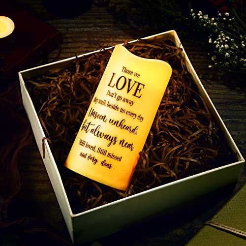 Pangda Flameless Memorial Candle with Remote Real Wax LED 3x6 in, Love - style: Love