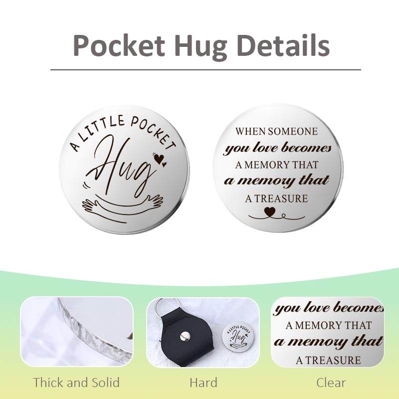 YALLNASL Grandma Aunt Mom Mothers Day Gift for Women Wife Grandpa Uncle Dad Fathers Day Presents for Men Husband Pocket Token - color: Memory Treasure