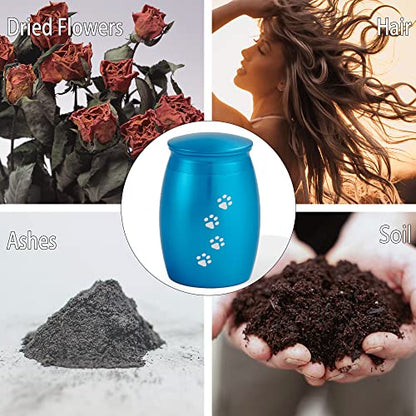 Small Pet Urns for Dog/Cats Ashes,Small Animal Urns for Ashes - color: Blue