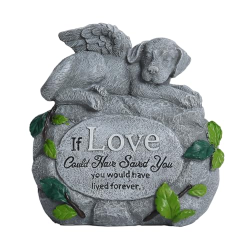 Dog Memorial Gifts for Loss of Dog - Forever My Guardian Angel Garden Dog Memorial Stone，Dog Passing Away Sympathy Gifts - Thoughtful Pet Loss Sympathy Gifts