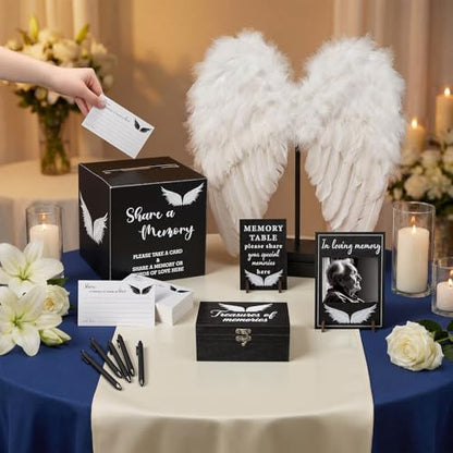 Gilprop 113 Pcs Celebration of Life Share a Memory Cards Set, Angel - style: Angel