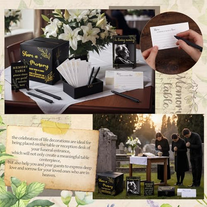Gilprop 113 Pcs Celebration of Life Share a Memory Cards Set, Elegant - style: Elegant