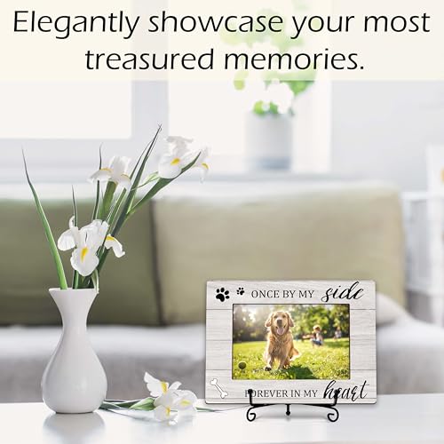 YSTEP Dog Memorial Picture Frame, Pet Loss Gift, Memorial Sympathy & Bereavement Gifts for Loss of Dogs, Pet Memorial Frame, Dog Wooden Photo Frames 4x6 In -G04 - style: Style 4