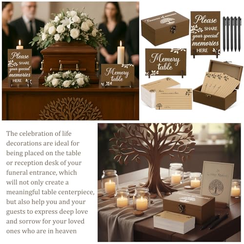 Gilprop 112 Pcs Share a Memory Cards for Celebration of Life, Tree - style: Tree