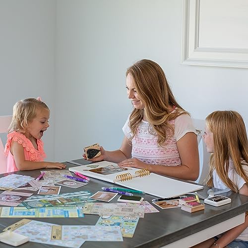 Never Ever Land Scrapbook Album – 12x10 Grey Scrap Book. Scrapbooking Supplies, Memory Book, Wedding Guest Book, Photo Album, Baby Shower Gifts, Valentines, Engagement Gifts, and Anniversary - color: Grey