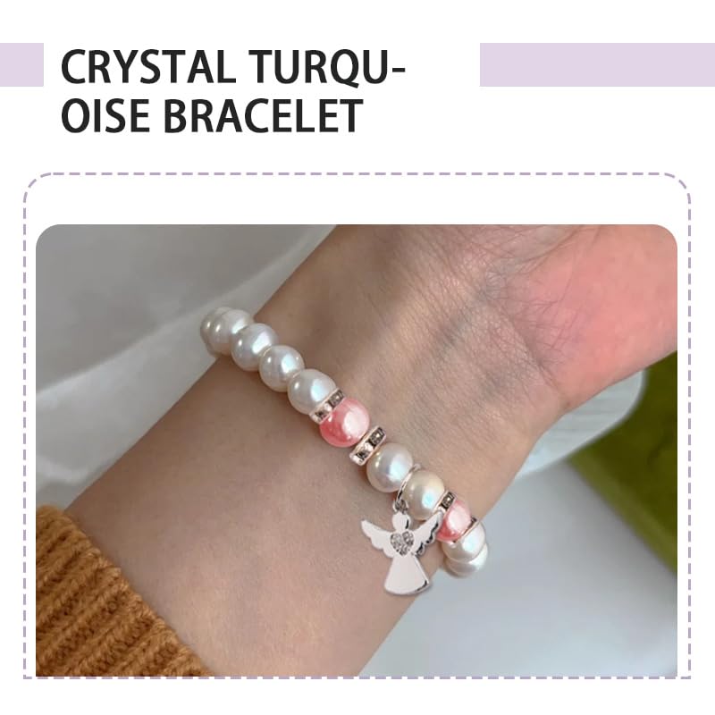 ShiQiao Spl Memorial Sympathy Gifts Bracelets for Loss of Mom Dad Remembrance Bereavement Gifts for Women Inspirational Angel Bracelet