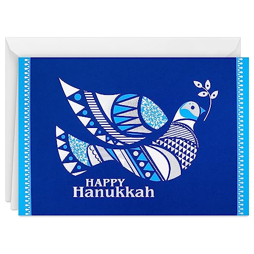 Hallmark Tree of Life Hanukkah Boxed Cards (40 Cards and Envelopes) Blue and Silver Dove - color: Blue and Silver Dove Hanukkah Cards