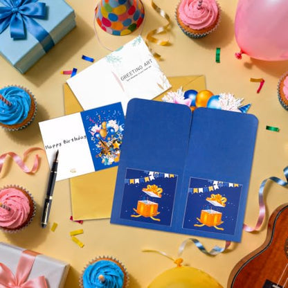 GREETING ART 8th Birthday Pop Up Card for Girl Boy,8 Year Old Birthday Card - color: 8th
