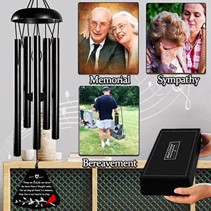 Sympathy Wind Chimes for Loss of Loved One, 30'' Cardinal Wind Chimes for Outside, Bereavement Gift in Memory of Loved One, Memorial Gifts for Loss of Mother Father Condolence Remembrance