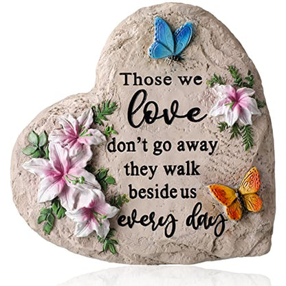 Jetec 6 Inch Memorial Garden Stepping Stone Sympathy Gift Loved One Loss - size: 6 Inch