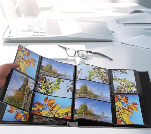 Linen Hardcover Photo Album 4x6 600 Photos,Fabric Large Photo Book,Grey - color: Grey, size: 600Photos