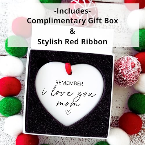 for Mom from Daughter - Remember I Love You - Christmas Birthday Valentines Gifts for Mom Women Her - Thinking of Miss You - Mother of The Bride Groom from Daughter - Just Because - color: Remember