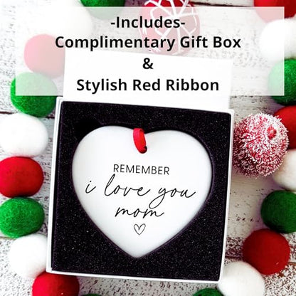 for Mom from Daughter - Remember I Love You - Christmas Birthday Valentines Gifts for Mom Women Her - Thinking of Miss You - Mother of The Bride Groom from Daughter - Just Because - color: Remember