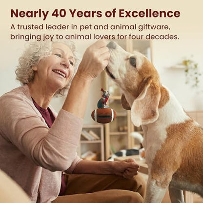 Conversation Concepts Beautiful Paulownia Small Wooden Urn with White & Tan Chihuahua Figurine & Personalized Poem If Tears Could Build A Stairway - color: Tan and White Chihuahua "Stairway to Heaven"