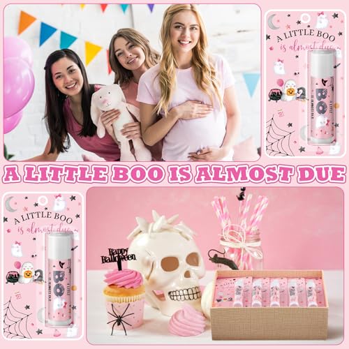 30 Pack Halloween Lip Balms Gift Bulk Little Boo Games Prizes Favor - style: Little BOO