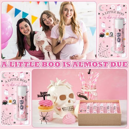 30 Pack Halloween Lip Balms Gift Bulk Little Boo Games Prizes Favor - style: Little BOO