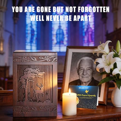 DGDCDV Cremation Urns for Human Ashes Male Female Large Up to 222 Lbs - size: Large Set 1