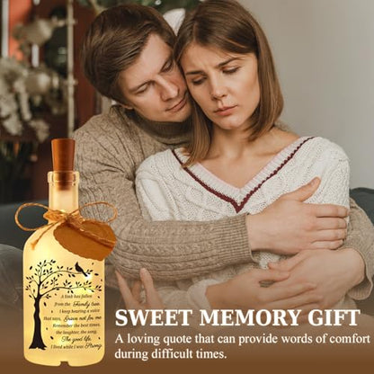 Sympathy Gifts for Loss of Loved One, In Memory of Loved One, Bereavement Condolences Gift for Loss, Sympathy Decorative Bottle Jar Lighting - size: Loved One