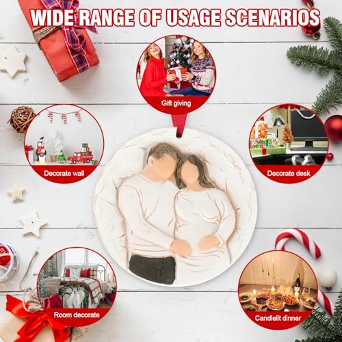 3D Expecting Baby Christmas Ornament 2026 for New Parents - Pregnant Announcement Gifts for Husband Grandparents Family Aunt - Baby Announcements Ideas Gifts for Expecting Parents to Be 2026 - style: Expecting Baby