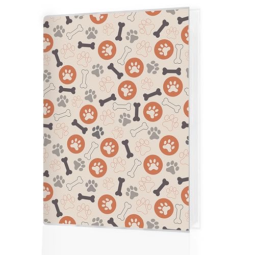 Dog Photo Album 4x6 18 Pockets Photos, Dog Mom Dad Lover Gifts, Cute Puppy Paw Print Bone Small Mini Photo Album Hold 36 Pictures Book for Pet Parents - color: Paws