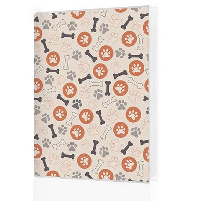 Dog Photo Album 4x6 18 Pockets Photos, Dog Mom Dad Lover Gifts, Cute Puppy Paw Print Bone Small Mini Photo Album Hold 36 Pictures Book for Pet Parents - color: Paws